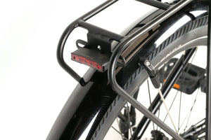 bike rack with integrated tail light